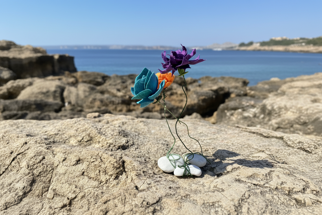 Flowers by the Sea