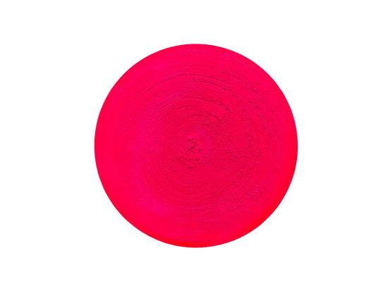 Monochrome artwork, a bright pink round painting with structure and relief made with a mixture of pure natural pigment and a binding agent, with a diameter of 90 cm.  I find my inspiration from nature and love all the patterns we can find anywhere. This painting would look great in a ultra modern home.  It will make a bold statement in any modern interior.   Shipped Worldwide.